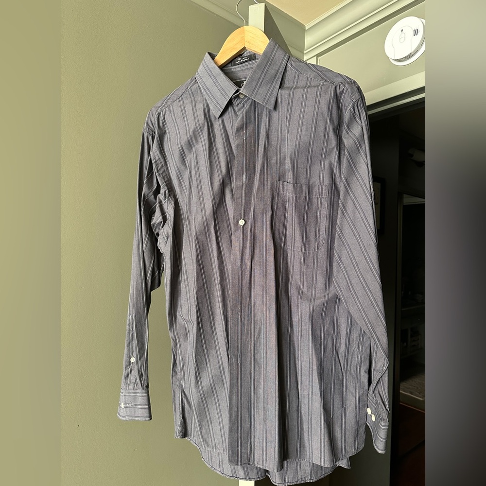 Calvin Klein Men's Dark Striped Shirt